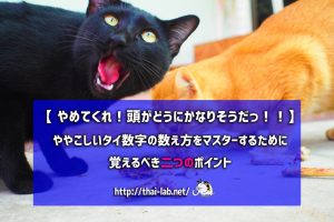 ややこしいタイ数字の数え方をマスターするために覚えるべき二つのポイント