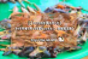 【高画質画像】タイの市場で売ってる変わったもの【一部閲覧注意】