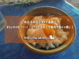【絶品温泉卵】タイで温泉!?チェンマイの「ドーイ・サケット温泉」が素朴で超イイ感じ!