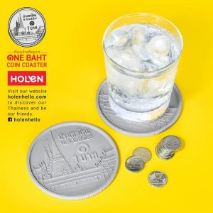 【ばらまき用お土産に】1バーツコースターがイイ感じ！