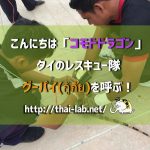 こんにちは「コモドドラゴン」 タイのレスキュー隊グーパイ(กู้ภัย)を呼ぶ!