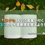 「癖:クセ」という言葉が付く3つのタイ語表現を覚えよう!