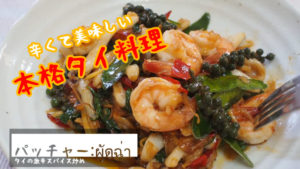 【激辛スパイシー】ちょっとマイナー？本格タイ料理「パッチャー：ผัดฉ่า」の作り方